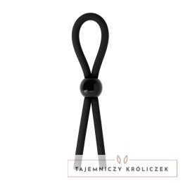 Shots Toys Adjustable Silicone System - czarny, elastyczny pierścień Shots Toys
