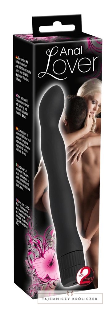You2Toys model falisty - czarny aplikator intymny z wibracją 18 cm You2Toys