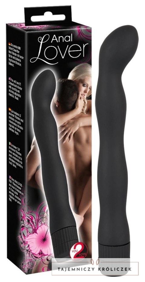 You2Toys model falisty - czarny aplikator intymny z wibracją 18 cm You2Toys