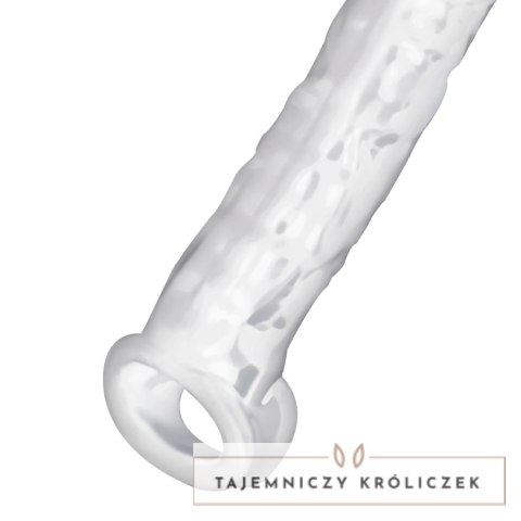 Addicted Toys Transparent - Elastyczna nakładka powiększająca, 20 cm ADDICTED
