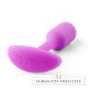 B-Vibe Snug Plug 1 Fuchsia silikonowy anatomiczny korek 54g B-Vibe