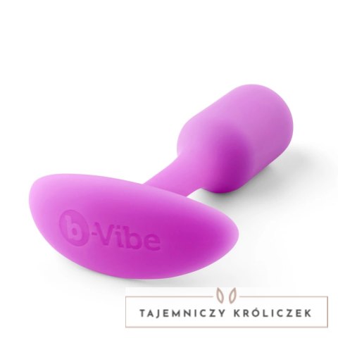 B-Vibe Snug Plug 1 Fuchsia silikonowy anatomiczny korek 54g B-Vibe