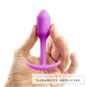 B-Vibe Snug Plug 1 Fuchsia silikonowy anatomiczny korek 54g B-Vibe