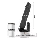 BASECOCK Pilotowany wibrator czarny 20 cm TPE z przyssawką i pilotem BASECOCK