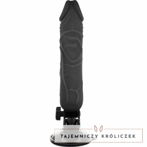 BASECOCK Pilotowany wibrator czarny 20 cm TPE z przyssawką i pilotem BASECOCK