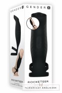 Evolved Rocketeer - wielofunkcyjny pierścień z systemem wibracji USB Gender X