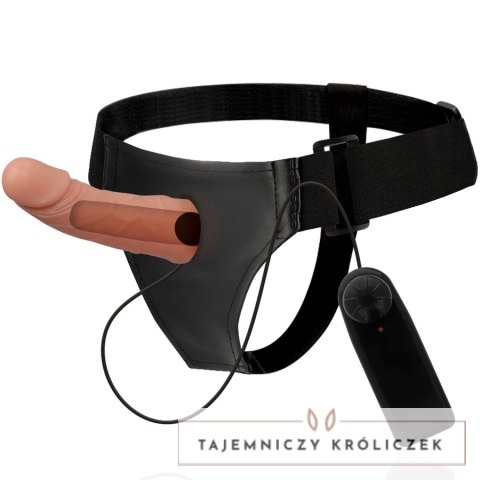 Harness Attraction Uprząż Intymna z Wibratorem 15 cm Naturalny TPR HARNESS ATTRACTION