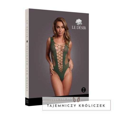 Le Desir Body damskie dekolt V elastyczne siateczka XS-XL czarne Le Désir by Shots