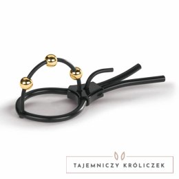 Mystim Pearly Pete - pętla do elektrostymulacji, regulowana, 3 złote kulki Mystim