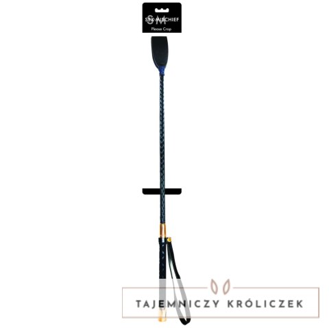 S&M Please Crop szpicruta 60 cm rożowe złoto wegańska skora Sex&Mischief
