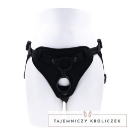Sportsheets Dual Desires Uprząż Pasowa Podwojna Czarna, 2 O-Ringi Sportsheets