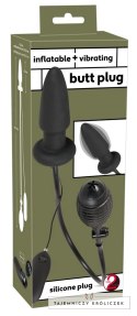 You2Toys Inflatable Plug z Wibracjami i Przewodowym Sterowaniem, czarny You2Toys