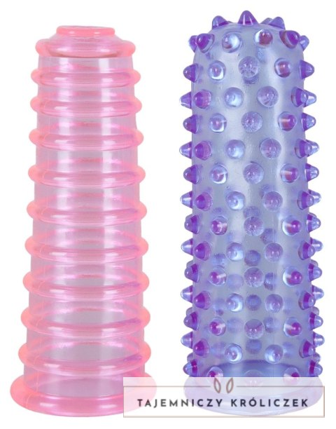 You2Toys Zestaw Nakładek na Palce PVC 8cm Rożowo-Fioletowe You2Toys