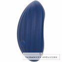 CalExotics Cashmere Velvet Curve Blue - Masażer silikonowy 10 trybow IPX7 CALEXOTICS