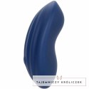CalExotics Cashmere Velvet Curve Blue - Masażer silikonowy 10 trybow IPX7 CALEXOTICS