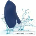 CalExotics Cashmere Velvet Curve Blue - Masażer silikonowy 10 trybow IPX7 CALEXOTICS