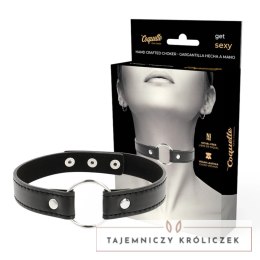 Coquette Chic Desire naszyjnik ze skory wegańskiej, regulowany, czarny COQUETTE