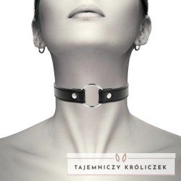 Coquette Chic Desire naszyjnik ze skory wegańskiej, regulowany, czarny COQUETTE