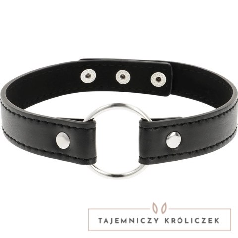 Coquette Chic Desire naszyjnik ze skory wegańskiej, regulowany, czarny COQUETTE