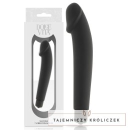 Dolce Vita Classic Black silikonowy model wibracyjny 7 trybow 158mm DOLCE VITA