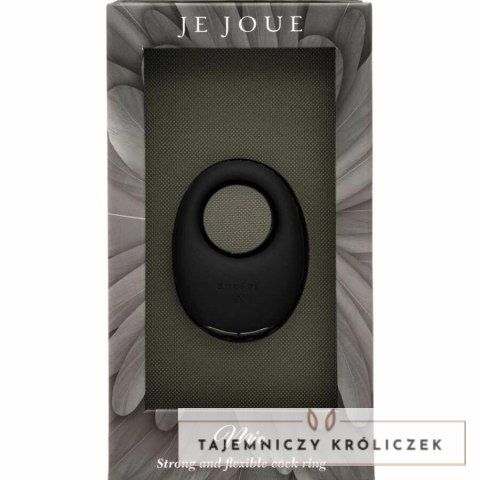 Je Joue Mio czarny - elastyczny pierścień wibracyjny z silnikiem niskiej częstotliwości JE JOUE