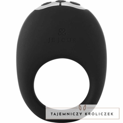 Je Joue Mio czarny - elastyczny pierścień wibracyjny z silnikiem niskiej częstotliwości JE JOUE