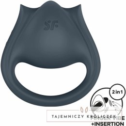 Satisfyer Perfect Pair 2 Grey - Wielofunkcyjny Pierścień i Stymulator 2w1 SATISFYER
