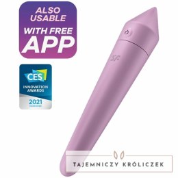 Satisfyer Ultra Power Bullet 8 Lilac - mini urządzenie wibrujące z aplikacją SATISFYER