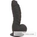 Addiction Ben Dong 18 cm Black - silikonowa anatomiczna forma, prążkowana Addiction