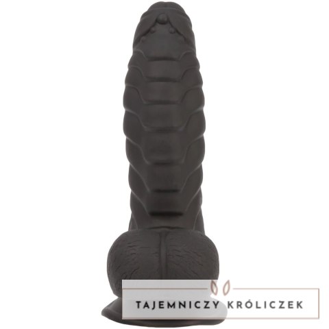 Addiction Ben Dong 18 cm Black - silikonowa anatomiczna forma, prążkowana Addiction