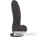 Addiction Ben Dong 18 cm Black - silikonowa anatomiczna forma, prążkowana Addiction