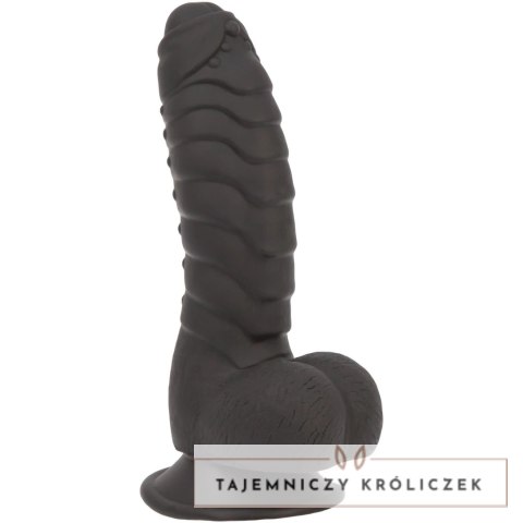 Addiction Ben Dong 18 cm Black - silikonowa anatomiczna forma, prążkowana Addiction