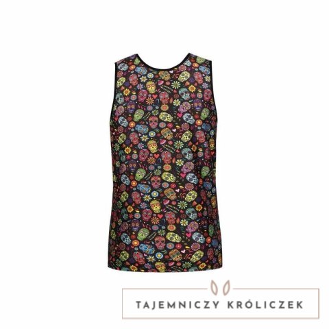 Anais Men Meksyk Top XL - bezrękawnik z modalu, kwiaty i czaszki ANAIS MEN