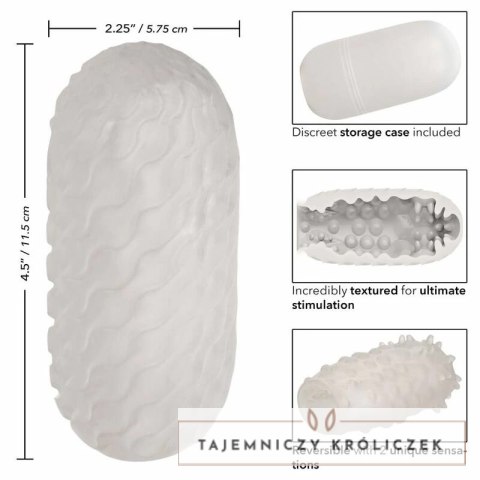 CalExotics Boundless Reversible Nubby - dwustronna maszyna intymna TPR 11,5 cm CALEXOTICS