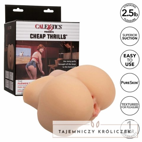 CalExotics Cheap Thrills Farmer's Daughter Model Pure Skin 1,1kg Masturbator podwojny CALEXOTICS