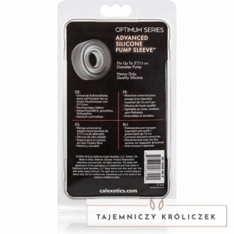 CalExotics Kolnierz Silikonowy do Pompy Adv Czarny 7,5x3,25 cm CALEXOTICS