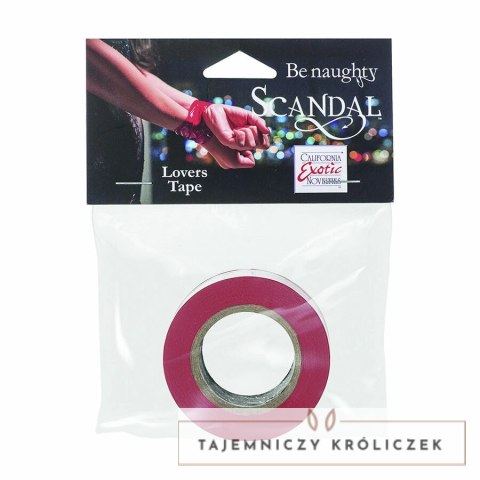 CalExotics Scandal Taśma do Fantazyjnych Wiązań Czerwona 15m CALEXOTICS
