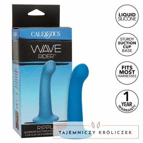 CalExotics Wave Rider Ripple - wtyczka analityczna z falistą teksturą, niebieska CALEXOTICS