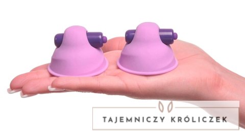 Fantasy For Her Zaciski Wibracyjne Ssące na Sutki Fioletowe 5,8cm Fantasy For Her