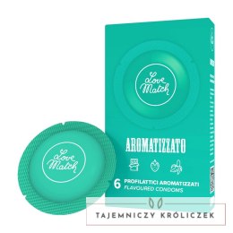 Love Match Prezerwatywy aromatyzowane mix smakow 6 sztuk Love Match