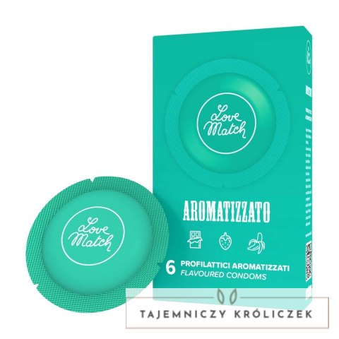 Love Match Prezerwatywy aromatyzowane mix smakow 6 sztuk Love Match