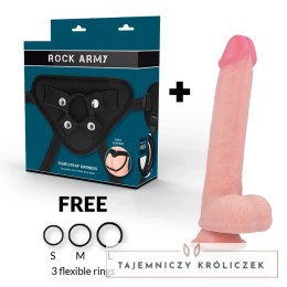 Rock Army Kingcobra 24 cm - Zestaw z systemem mocowania, silikon premium ROCK ARMY