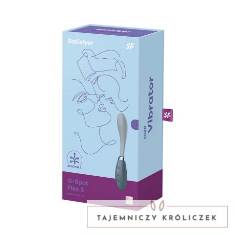 Satisfyer G-Spot Flex 3 - Giętki wibrator punktowy, silikon, wodoodporny Satisfyer