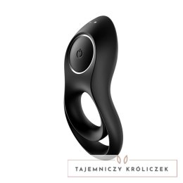 Satisfyer Legendary Duo czarny - podwojny pierścień wibrujący z silikonem Satisfyer