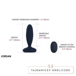 Svakom Jordan Navy Blue - Anatomiczny model z systemem ruchu i sterowaniem aplikacją Svakom