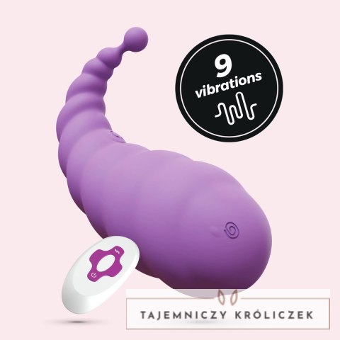 Crushious Cocoon Bezprzewodowe Jajko Wibrujące Fioletowe 9 Trybow USB Crushious