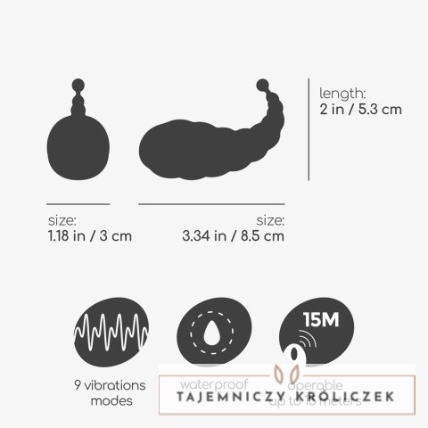 Crushious Cocoon Rożowy - Model Wibrujący z Pilotem Bezprzewodowym USB Crushious