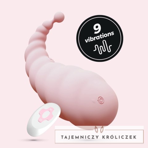 Crushious Cocoon Rożowy - Model Wibrujący z Pilotem Bezprzewodowym USB Crushious