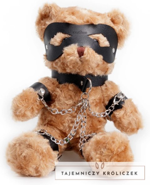 Crushious Crushito Pluszowy Miś 31 cm Czarny z Akcesoriami Bondage Crushious