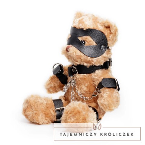 Crushious Crushito Pluszowy Miś 31 cm Czarny z Akcesoriami Bondage Crushious